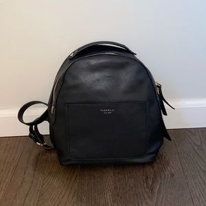 Small leather backpack